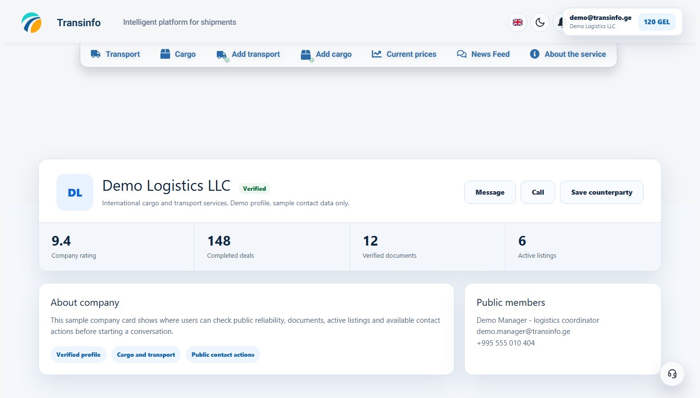 Company profile. Reliability summary